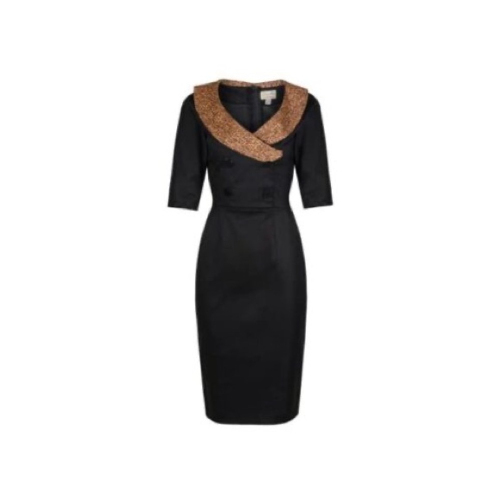 Deanna Leopard Wiggle Dress NWT